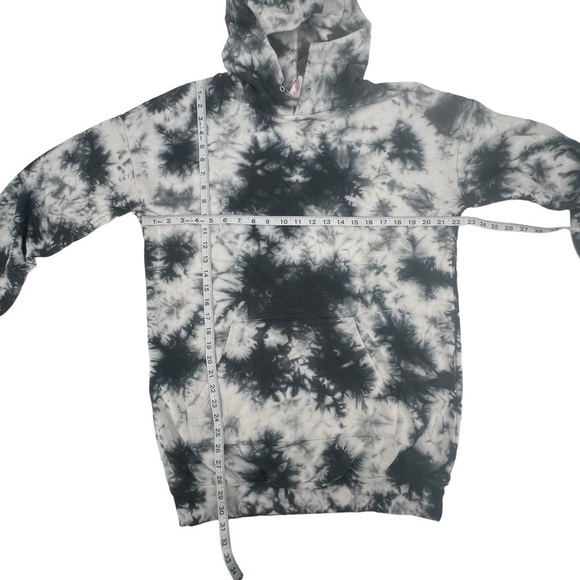 No Boundaries Black Tie Dye Hoodie Long Sleeve Sweatshirt Size Large Women’s - Picture 4 of 5
